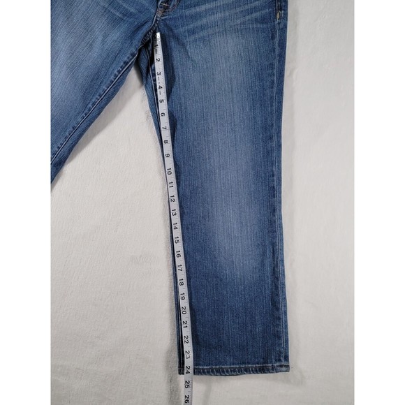 Lucky Brand Sweet N Crop Size 28 Blue Denim Mid-Rise Straight Leg Women's Jeans - Picture 13 of 16